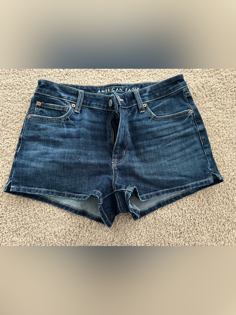 American Eagle Outfitters Dark Blue Denim Women's Shorts